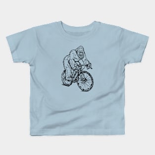 SEEMBO Gorilla Cycling Bicycle Bicycling Cyclist Biking Bike Kids T-Shirt